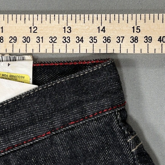 Vintage Tommy Hilfiger Jeans Women’s 4 Black 100% Cotton Y2K Boyfriend Low Rise - Picture 5 of 16